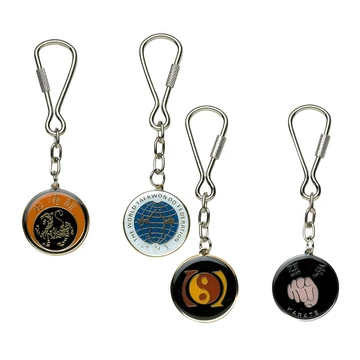 Kerek fém kulcstartó, többféle