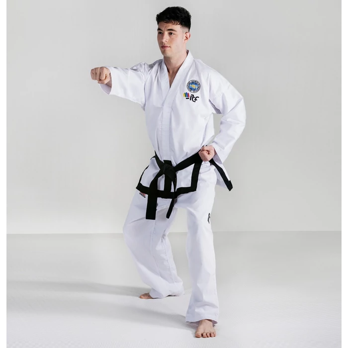 Training ITF taekwon-do edzőruha, LITE BLACK BELT