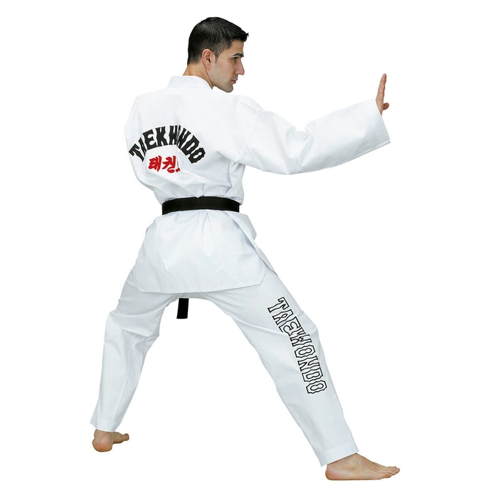 WT taekwondo ruha fehér gallérral