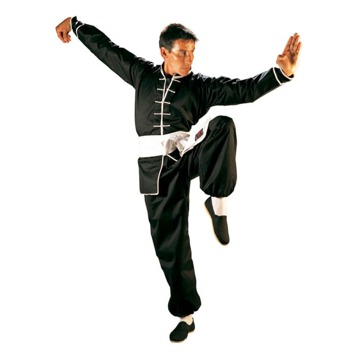 Kung Fu edzőruha, fehér szegéllyel