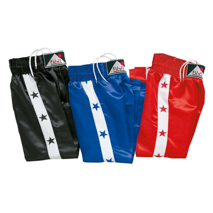 Kick-box nadrág, piros/kék/fekete