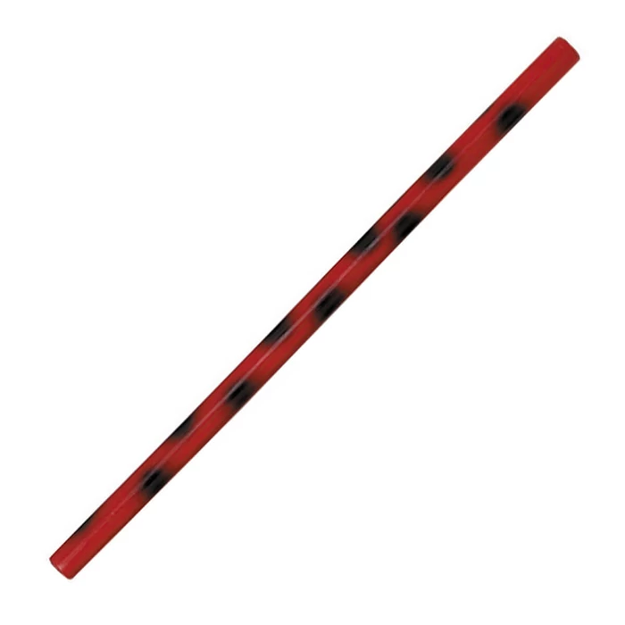 Kali bot nádból, piros, fekete foltokkal, 66 cm